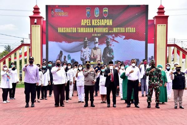 Sumut Tambah 5.000 lebih Vaksinator, Edy Rahmayadi: Kita Butuh Percepatan dan Perluasan Wilayah Vaksinasi